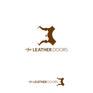 ティーケーエヌ (-TKN-)さんのレザーセレクトショップ「THE LEATHER DOORS」のロゴ制作依頼への提案