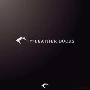 ねこすまっしゅ (nekosmash)さんのレザーセレクトショップ「THE LEATHER DOORS」のロゴ制作依頼への提案