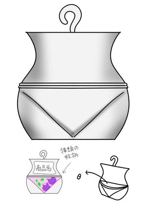 hakka (hakka)さんの【急募！】型のみ！果実サプリのアルミパック形状！手描きOK！への提案