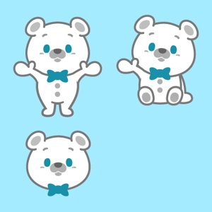フジイチ (konpei10)さんの会社のマスコットキャラクター　白くまへの提案