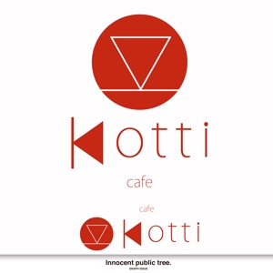 Innocent public tree (nekosu)さんの新規オープン「cafe Kotti」のロゴへの提案