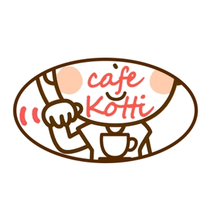 さんの新規オープン「cafe Kotti」のロゴへの提案