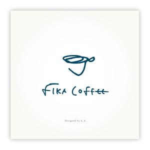 k_d (designer_k)さんのオシャレな自家焙煎のコーヒー屋「FIKA　COFFEE」のロゴへの提案