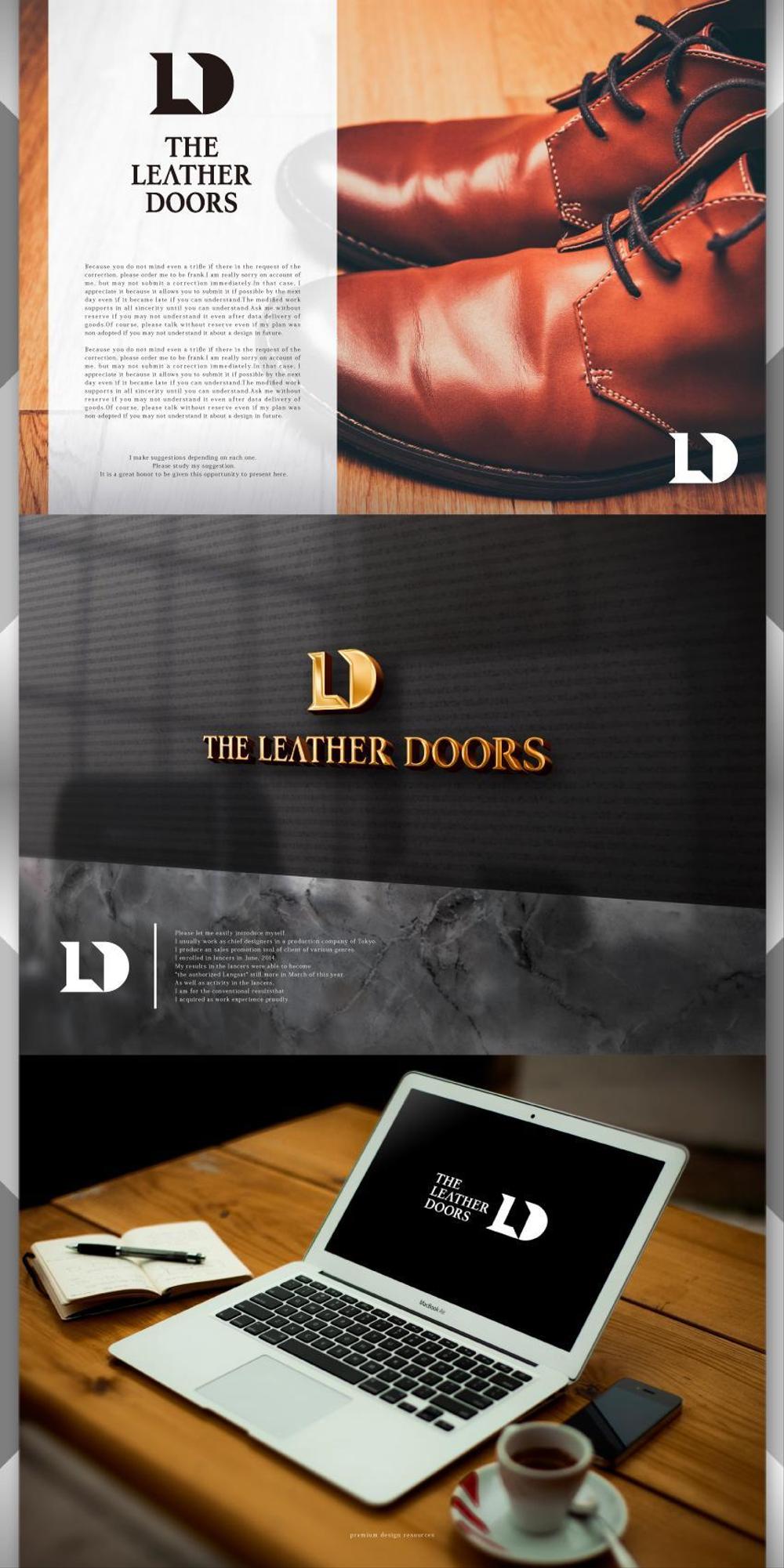 レザーセレクトショップ「THE LEATHER DOORS」のロゴ制作依頼