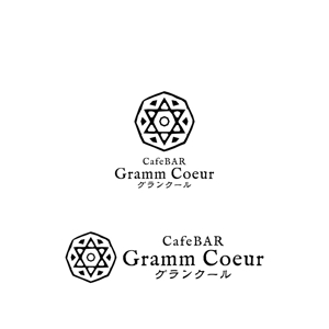 Yolozu (Yolozu)さんの 萌え系では無いメイドCafeBAR  「CafeBAR  Gramm Coeur」(グランクール)のロゴ作成への提案