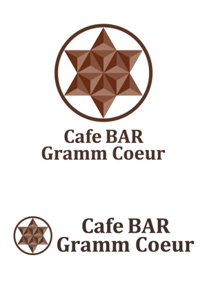NKC.ART (nkc-art)さんの 萌え系では無いメイドCafeBAR  「CafeBAR  Gramm Coeur」(グランクール)のロゴ作成への提案