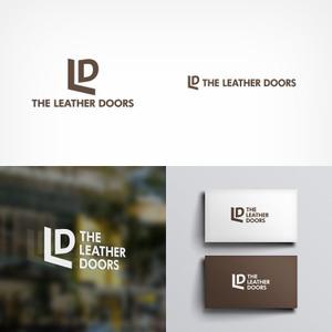 solo (solographics)さんのレザーセレクトショップ「THE LEATHER DOORS」のロゴ制作依頼への提案