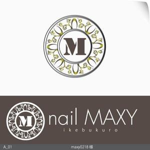 SS_Design (SS_D)さんのネイルサロン「nail MAXY ikebukuro」のロゴへの提案