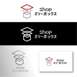 ama design summit (amateurdesignsummit)さんの中国輸入商品取扱いの「shopスリーボックス」のロゴへの提案