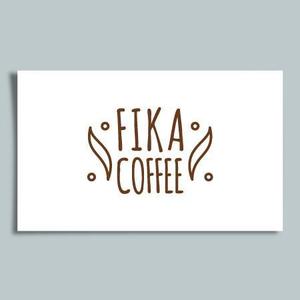 カタチデザイン (katachidesign)さんのオシャレな自家焙煎のコーヒー屋「FIKA　COFFEE」のロゴへの提案