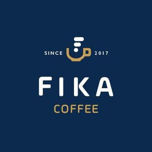 D-Cafe　 (D-Cafe)さんのオシャレな自家焙煎のコーヒー屋「FIKA　COFFEE」のロゴへの提案