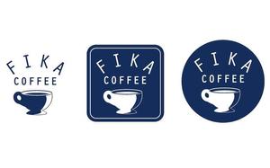 romocco (romocco)さんのオシャレな自家焙煎のコーヒー屋「FIKA　COFFEE」のロゴへの提案