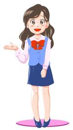 さかい (sakai_mokku)さんの女性のキャラクターデザインへの提案