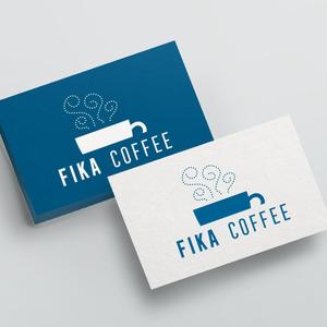 YOO GRAPH (fujiseyoo)さんのオシャレな自家焙煎のコーヒー屋「FIKA　COFFEE」のロゴへの提案