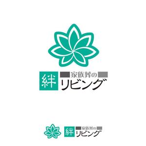 あどばたいじんぐ・とむ (adtom)さんの家族葬専用会館「家族葬の絆リビング」のロゴへの提案