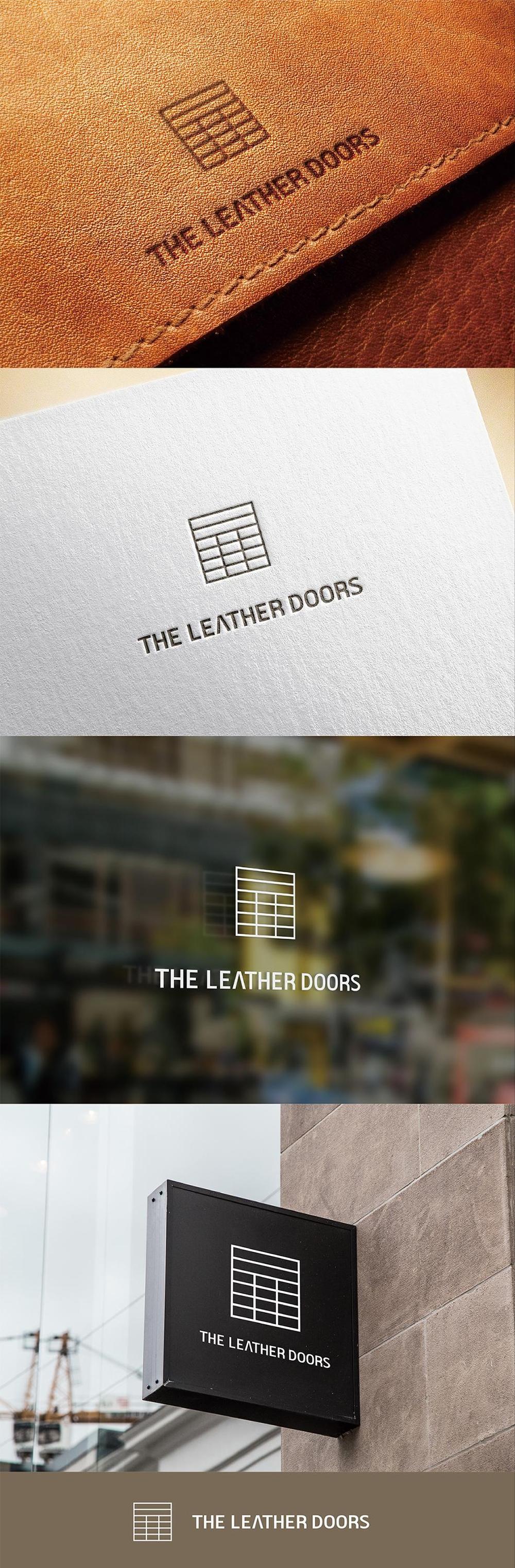 レザーセレクトショップ「THE LEATHER DOORS」のロゴ制作依頼