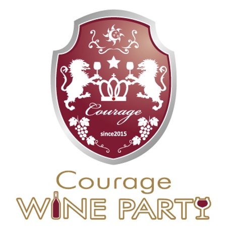 lennon (lennon)さんのパーティーイベント「 COURAGE WINE PARTY」のロゴへの提案
