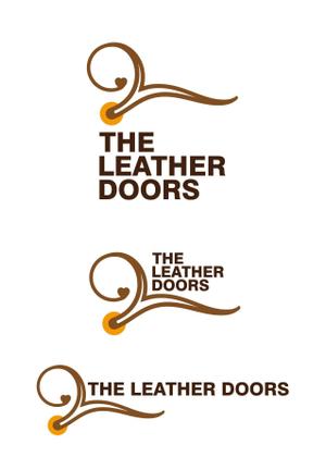 shima67 (shima67)さんのレザーセレクトショップ「THE LEATHER DOORS」のロゴ制作依頼への提案