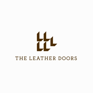 designdesign (designdesign)さんのレザーセレクトショップ「THE LEATHER DOORS」のロゴ制作依頼への提案