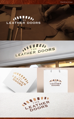 Naroku Design (masa_76)さんのレザーセレクトショップ「THE LEATHER DOORS」のロゴ制作依頼への提案