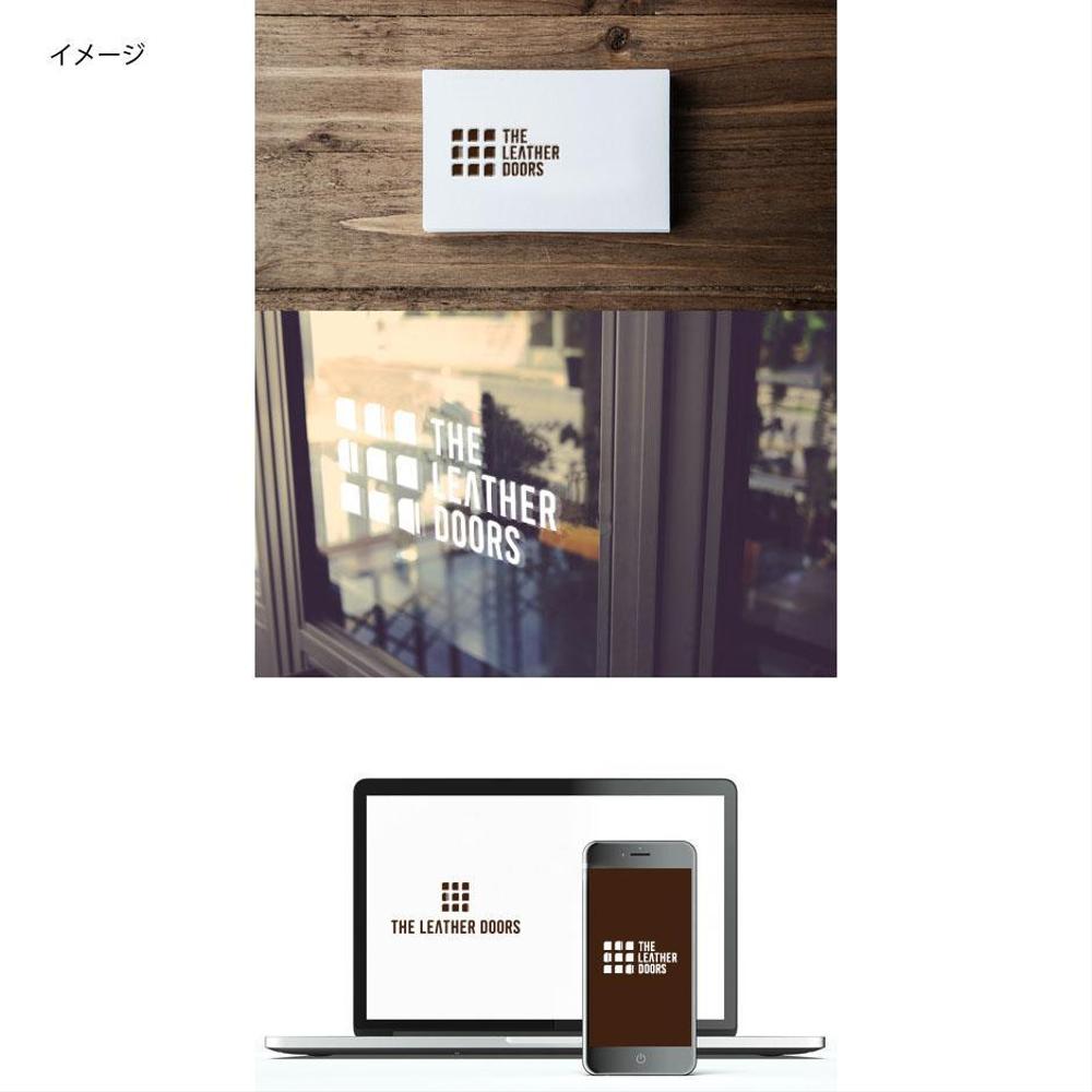 レザーセレクトショップ「THE LEATHER DOORS」のロゴ制作依頼