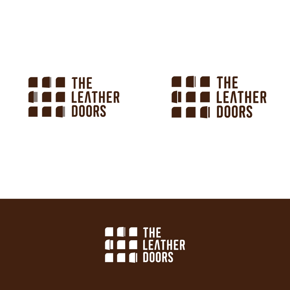レザーセレクトショップ「THE LEATHER DOORS」のロゴ制作依頼