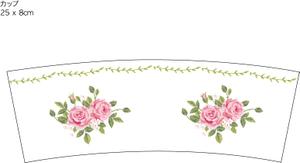ほそかわ　れいこ (rufin222)さんのカップ＆ソーサーのオリジナルデザイン(カラフルフラワー) への提案