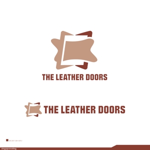 鷹之爪製作所 (singaporesling)さんのレザーセレクトショップ「THE LEATHER DOORS」のロゴ制作依頼への提案