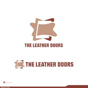 鷹之爪製作所 (singaporesling)さんのレザーセレクトショップ「THE LEATHER DOORS」のロゴ制作依頼への提案