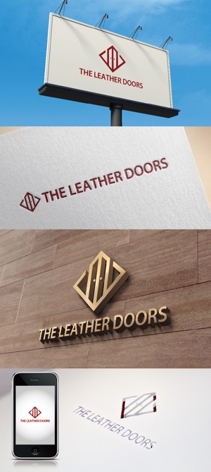 k_31 (katsu31)さんのレザーセレクトショップ「THE LEATHER DOORS」のロゴ制作依頼への提案