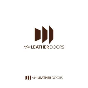 ティーケーエヌ (-TKN-)さんのレザーセレクトショップ「THE LEATHER DOORS」のロゴ制作依頼への提案