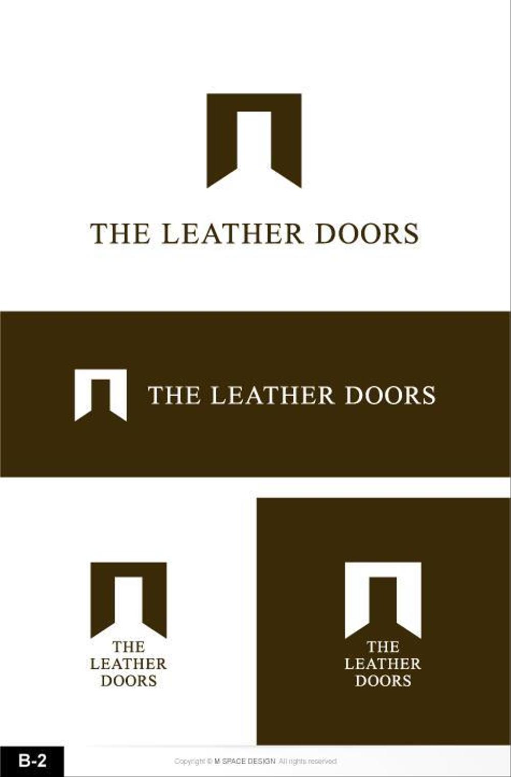 レザーセレクトショップ「THE LEATHER DOORS」のロゴ制作依頼