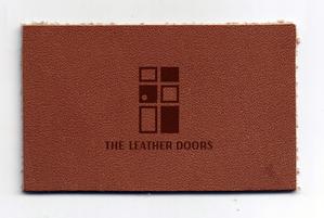 SGRSZK (c_gelsuzuki)さんのレザーセレクトショップ「THE LEATHER DOORS」のロゴ制作依頼への提案