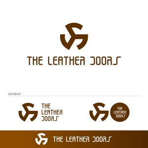 KODO (KODO)さんのレザーセレクトショップ「THE LEATHER DOORS」のロゴ制作依頼への提案