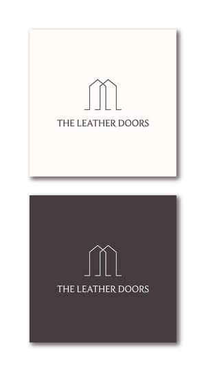 DeeDeeGraphics (DeeDeeGraphics)さんのレザーセレクトショップ「THE LEATHER DOORS」のロゴ制作依頼への提案