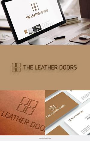 ひのとり (hinotori)さんのレザーセレクトショップ「THE LEATHER DOORS」のロゴ制作依頼への提案