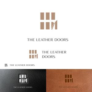dscltyさんのレザーセレクトショップ「THE LEATHER DOORS」のロゴ制作依頼への提案