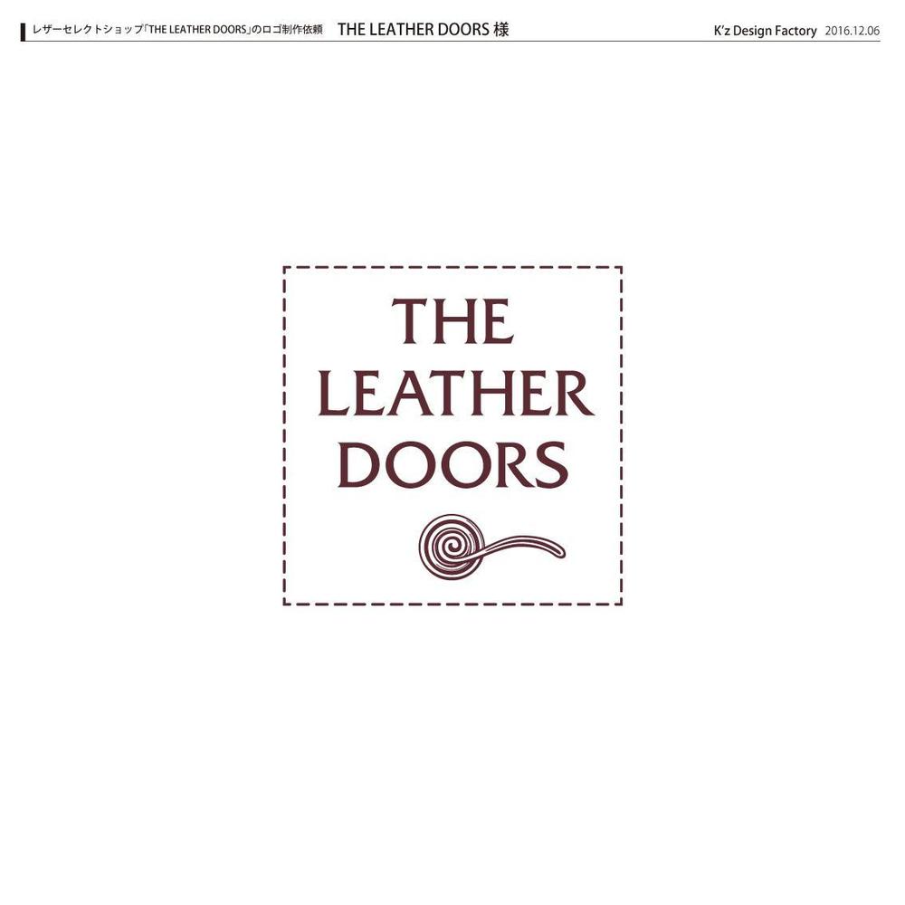 レザーセレクトショップ「THE LEATHER DOORS」のロゴ制作依頼