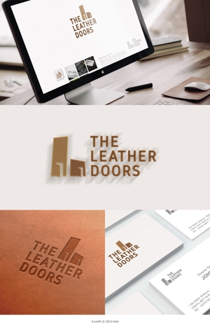 ひのとり (hinotori)さんのレザーセレクトショップ「THE LEATHER DOORS」のロゴ制作依頼への提案