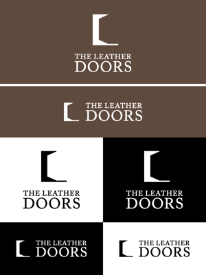 take5-design (take5-design)さんのレザーセレクトショップ「THE LEATHER DOORS」のロゴ制作依頼への提案