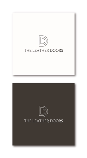 DeeDeeGraphics (DeeDeeGraphics)さんのレザーセレクトショップ「THE LEATHER DOORS」のロゴ制作依頼への提案