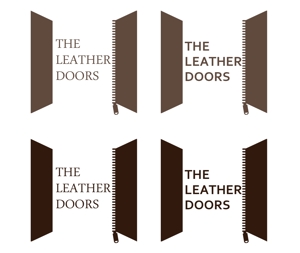 NARUHODO DESIGN (chibyhyun)さんのレザーセレクトショップ「THE LEATHER DOORS」のロゴ制作依頼への提案