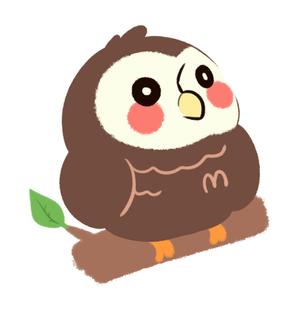 ちろやま (Chiroyama)さんのふくろう（フクロウ）の　キャラクターデザインへの提案