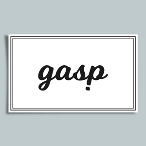 カタチデザイン (katachidesign)さんのレザーブランド「GASP」（ギャスプ）ロゴ制作依頼への提案