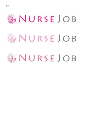 さんのロゴ作成　（看護師転職サイト　ナースジョブ）への提案