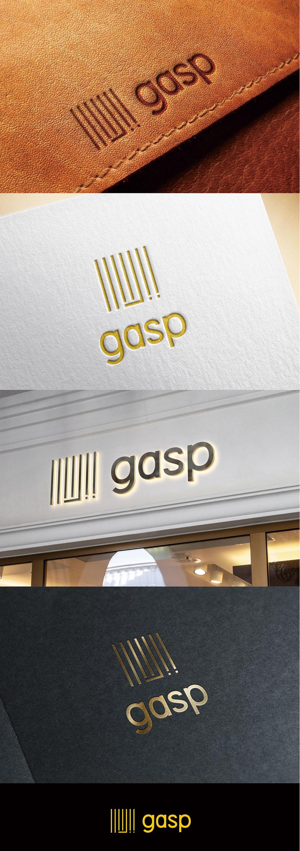 レザーブランド「GASP」（ギャスプ）ロゴ制作依頼