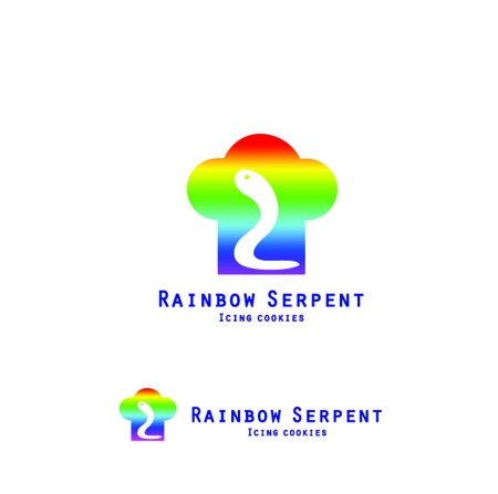 picardseiko (seikopicard)さんのアイシングクッキー教室「rainbow serpent」のロゴへの提案