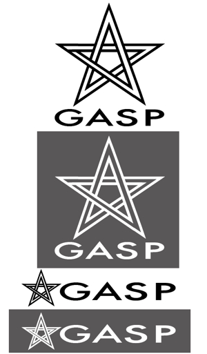 Black Cat (kuro100)さんのレザーブランド「GASP」（ギャスプ）ロゴ制作依頼への提案