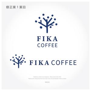 AI TANAKA (RINO02)さんのオシャレな自家焙煎のコーヒー屋「FIKA　COFFEE」のロゴへの提案