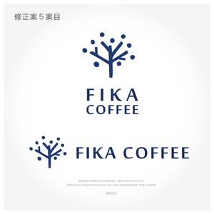 AI TANAKA (RINO02)さんのオシャレな自家焙煎のコーヒー屋「FIKA　COFFEE」のロゴへの提案